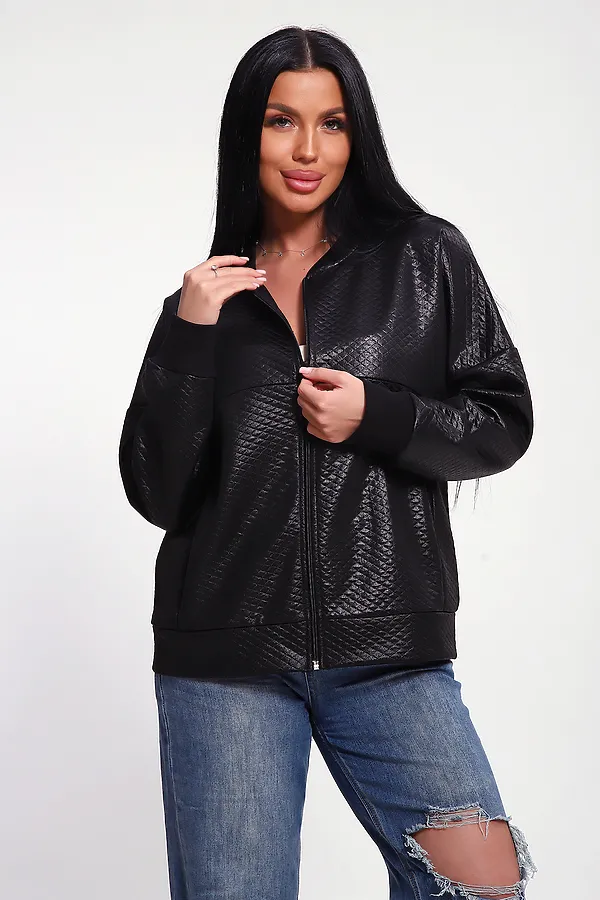 Бомбер 20691 НАТАЛИ, черный - фото 1