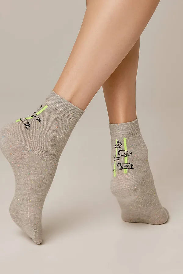 Брестские Носки женские 1150 CLASSIC (средней длины) БРЕСТСКИЕ, светло-серый меланж - фото 1