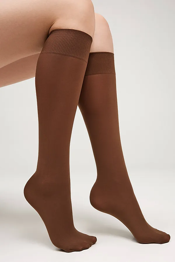 CONTE MICROFIBRA 50 NEW Гольфы женские (конверт) CONTE ELEGANT, мокко - фото 1