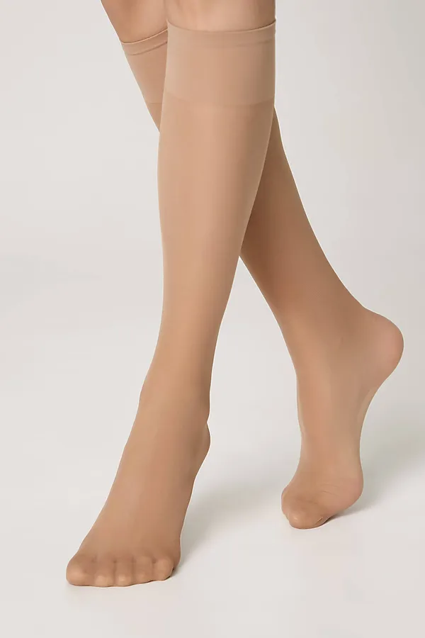 CONTE SOLO 40 (2 пары) Гольфы женские CONTE ELEGANT, натуральный - фото 1