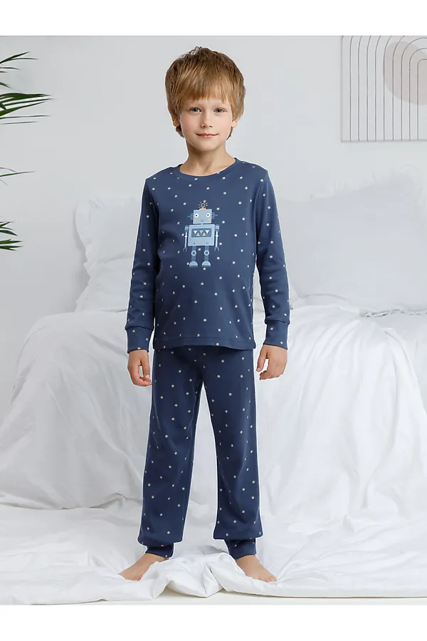 Пижама CROCKID, синий - фото 1
