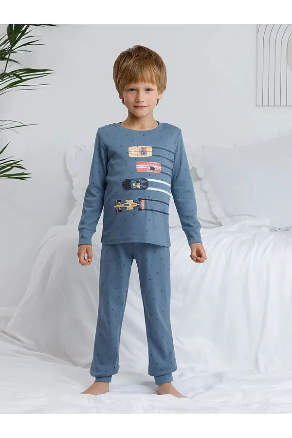 Пижама CROCKID, синий - фото 1