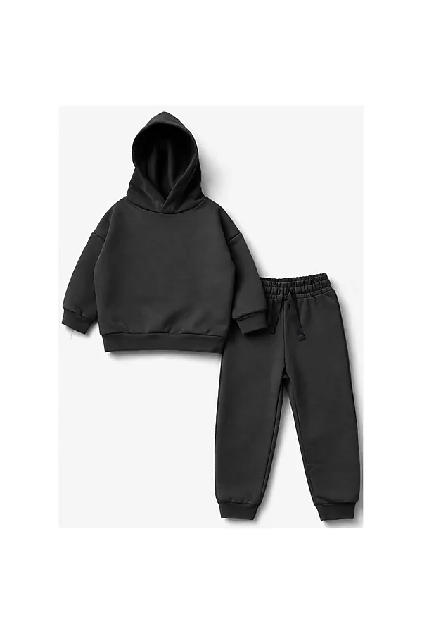 Костюм футер 2х нитка начёс YOULALA, темно-серый - фото 1