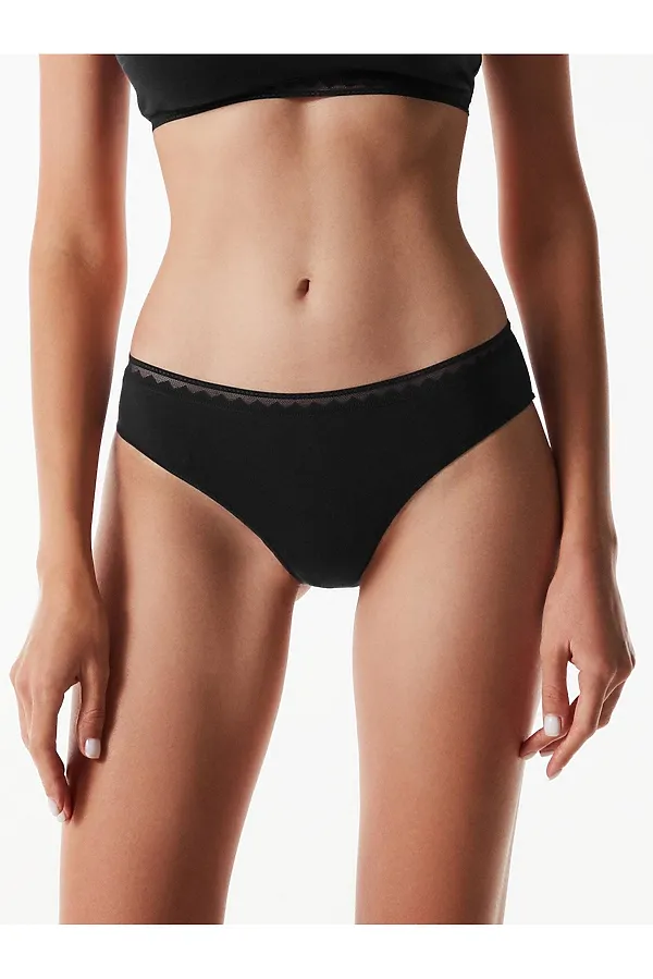 CONTE CLASSIC BASIC LB 1347.1 Трусы женские (в коробке) CONTE ELEGANT, черный - фото 1