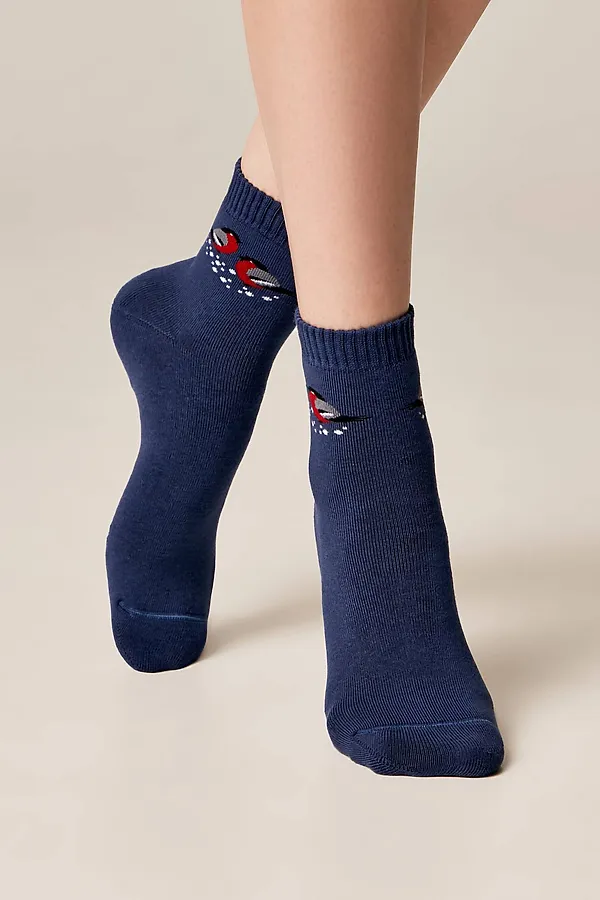 Брестские Носки женские 1408 ARCTIC (махровые) БРЕСТСКИЕ, темный джинс - фото 1