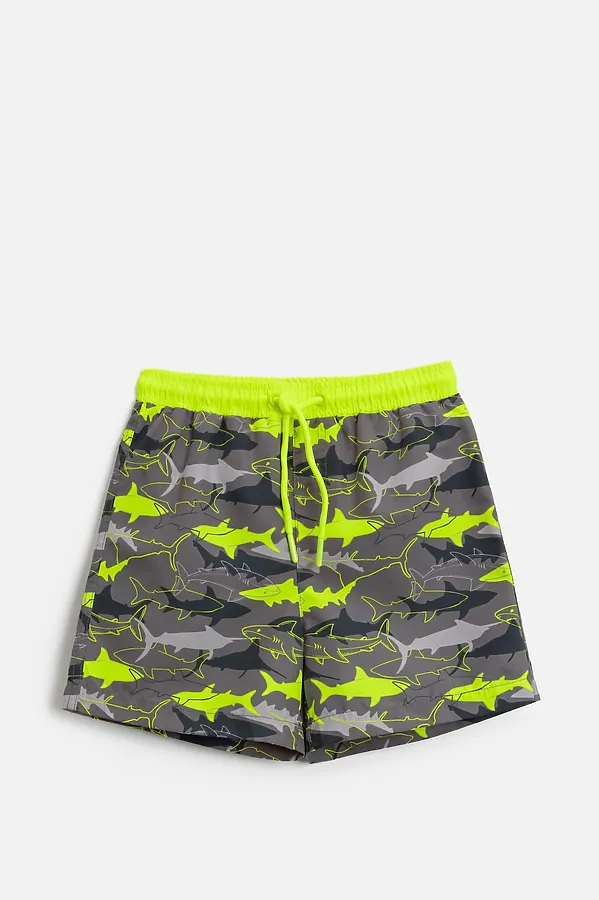 Шорты купальные ACOOLA, зеленый принт - фото 1