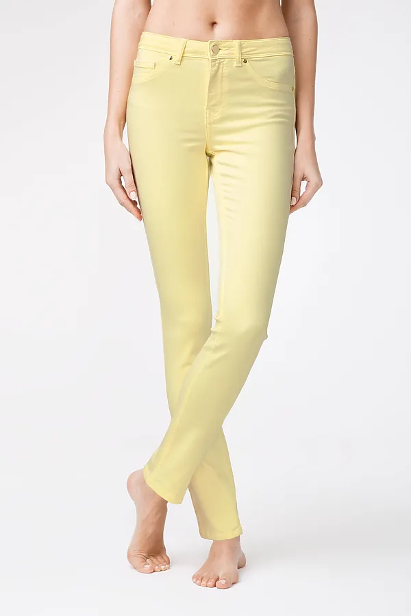 Моделирующие Soft Touch джинсы CONTE ELEGANT, пастельный желтый - фото 1