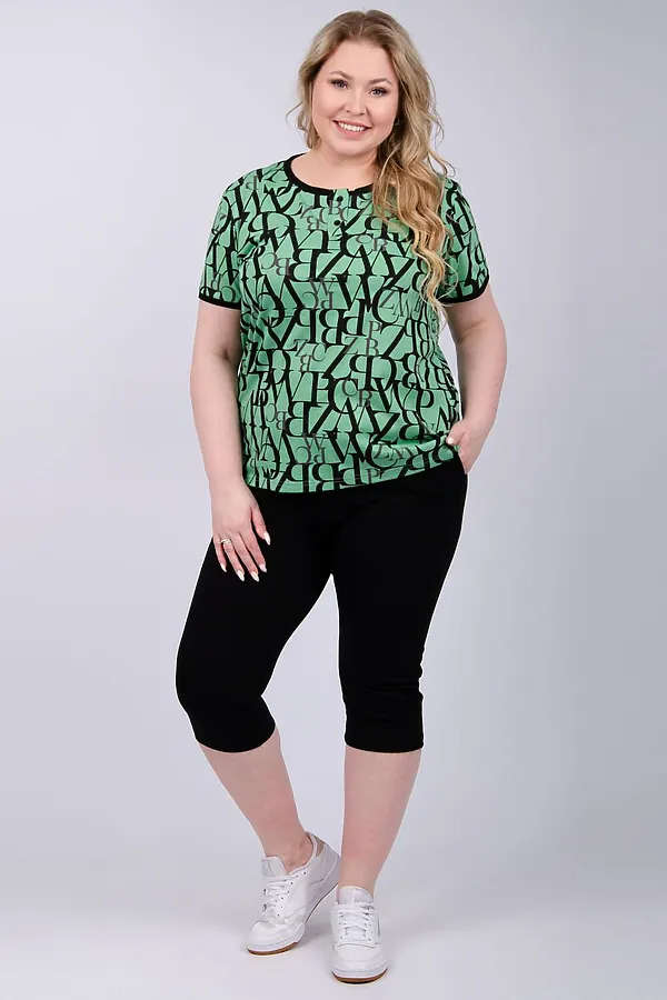 Костюм с бриджами Альфа НАТАЛИ, зеленый - фото 1