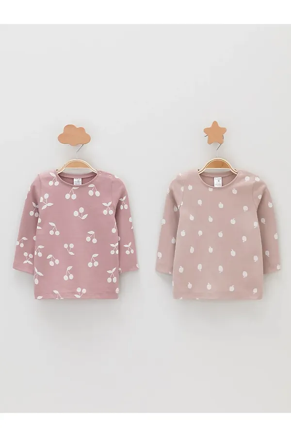 Джемперы, 2 шт. CROCKID, розово-бежевый - фото 1