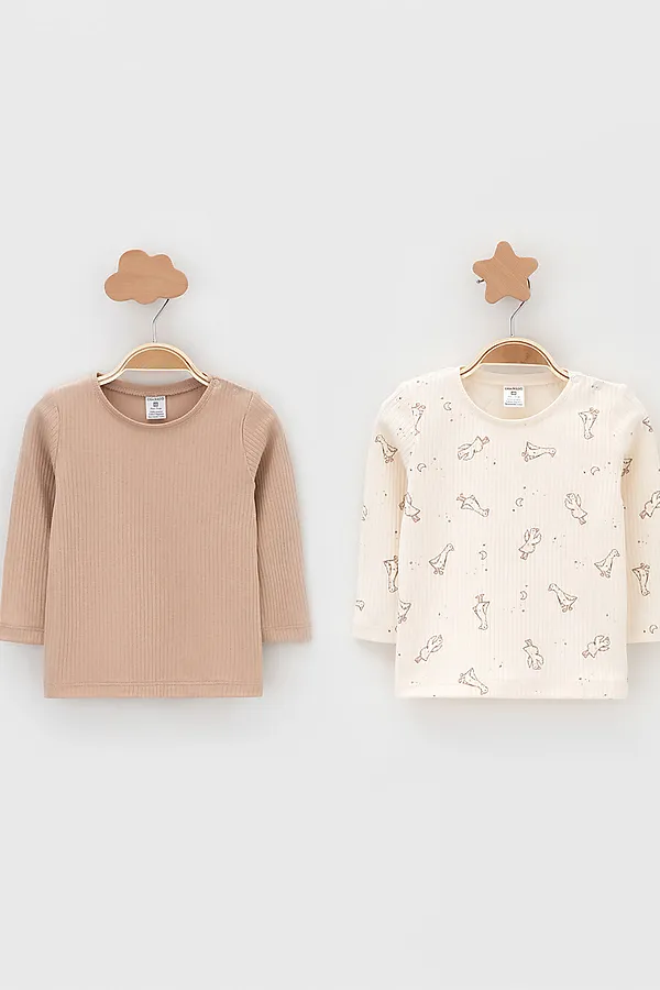 Джемперы, 2 шт. CROCKID, бежевый - фото 1