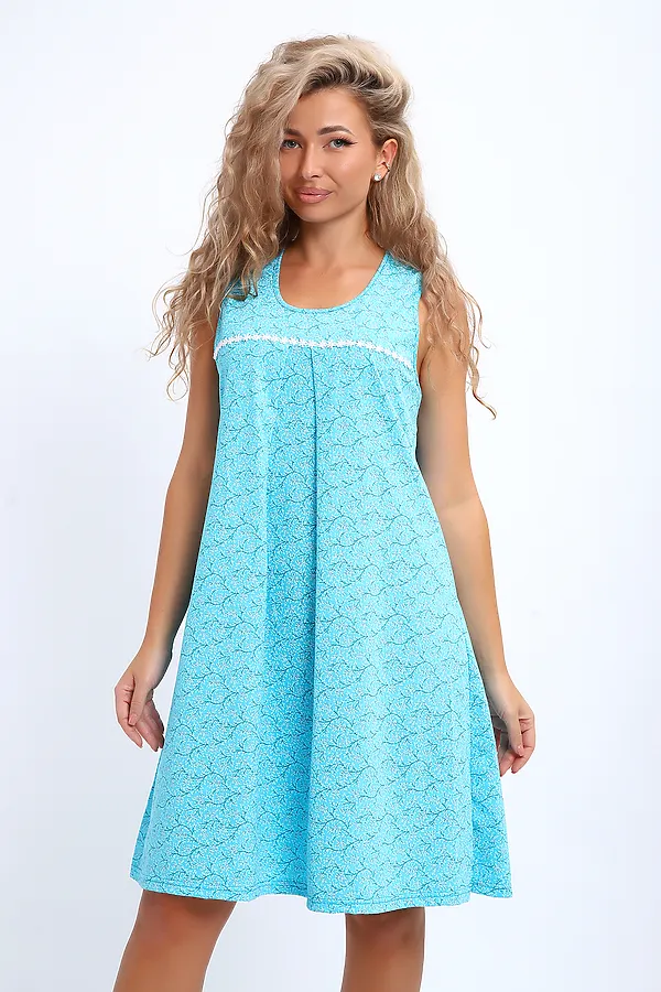 Сорочка 30138 НАТАЛИ, бирюза - фото 1