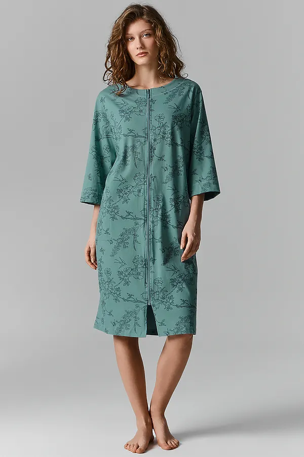 Халат женский MARK FORMELLE, ласточки в саду на шалфее - фото 1