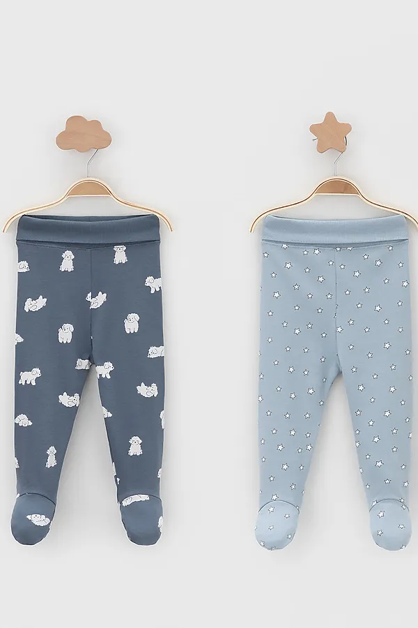 Ползунки 2п. CROCKID, синий - фото 1