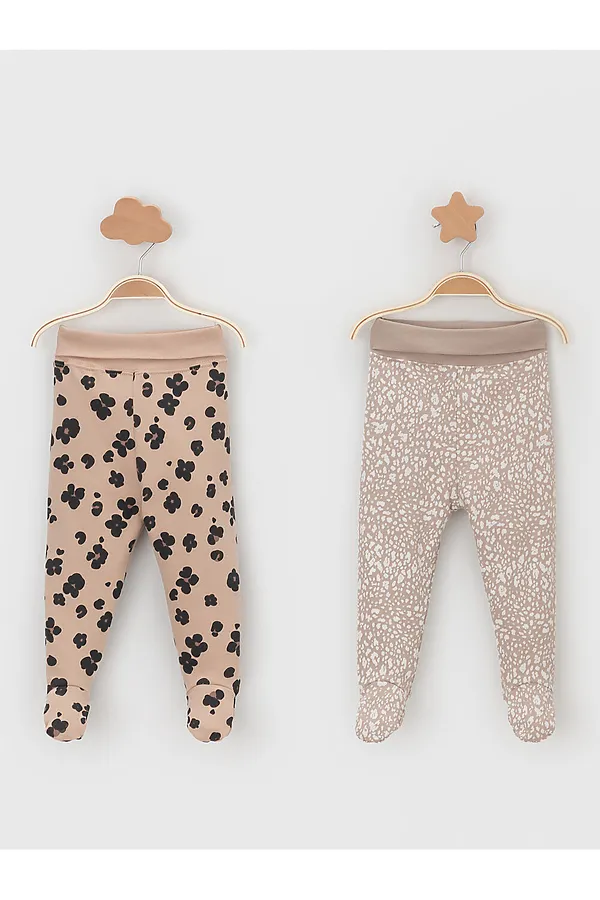 Ползунки 2п. CROCKID, темно-бежевый - фото 1