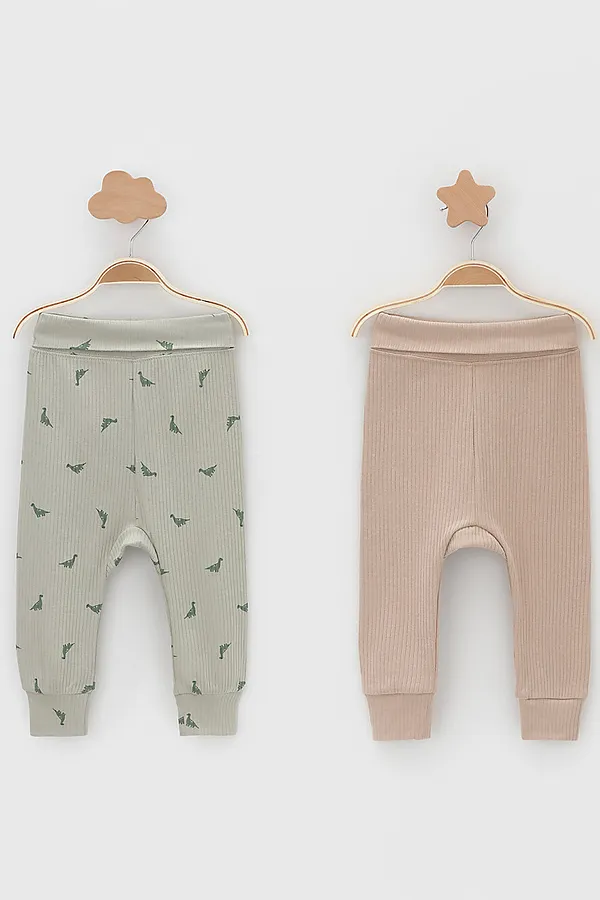 Брюки 2шт. CROCKID, оливковый - фото 1