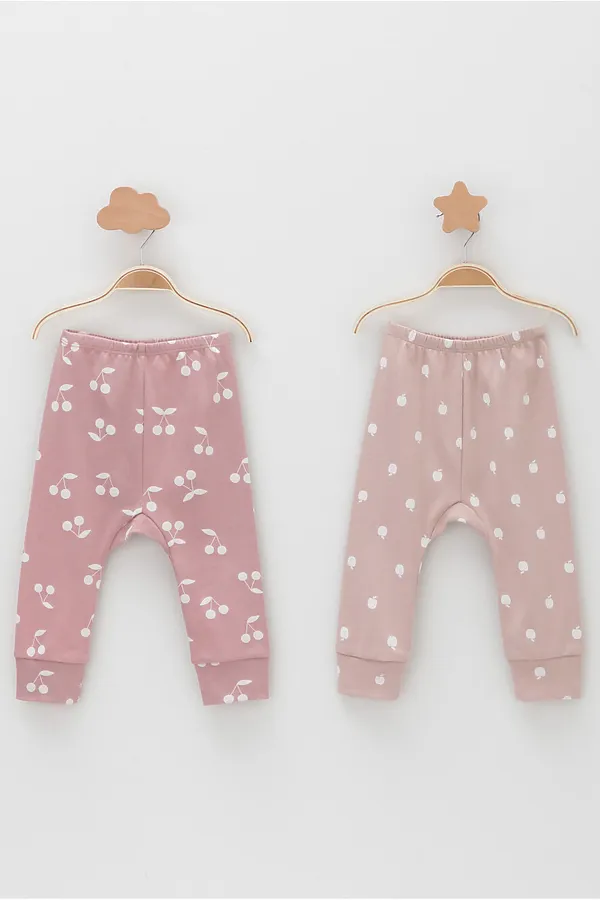 Брюки 2 шт CROCKID, лиловый - фото 1