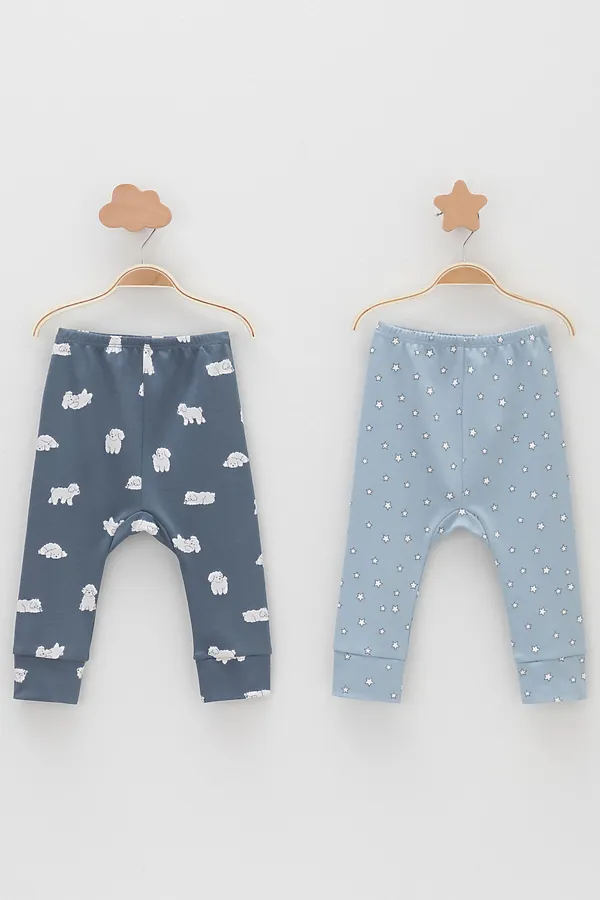 Брюки 2 шт CROCKID, серо-голубой - фото 1