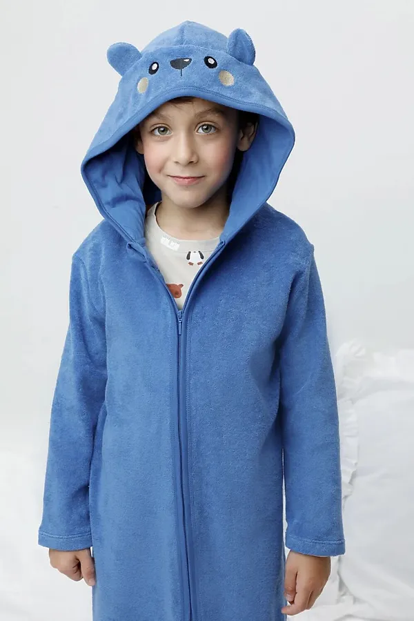 Халат CROCKID, синий - фото 1