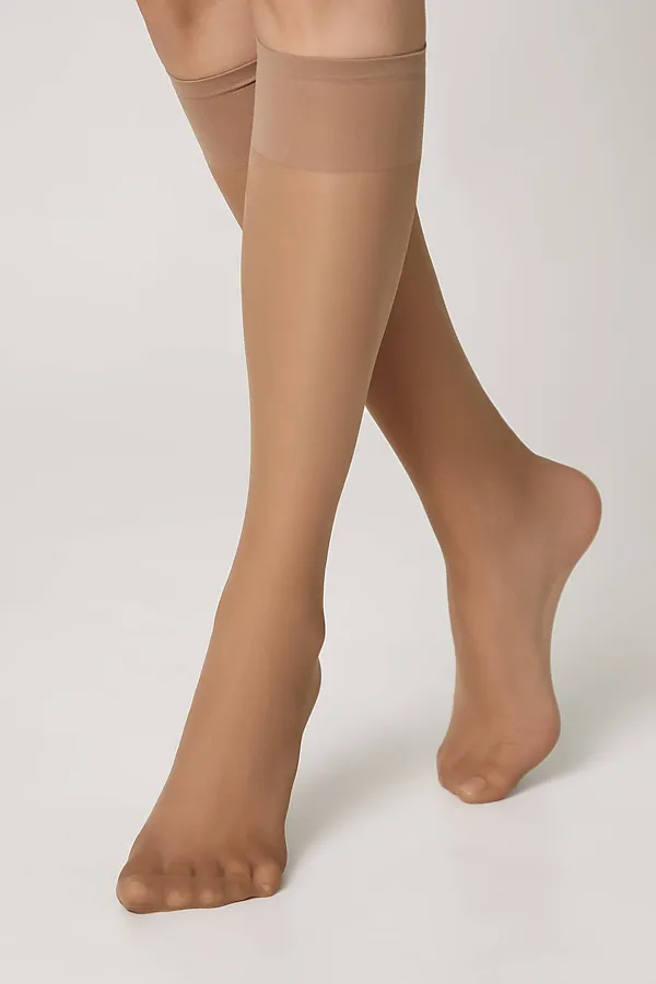 CONTE SOLO 40 (2 пары) Гольфы женские CONTE ELEGANT, бронза - фото 1