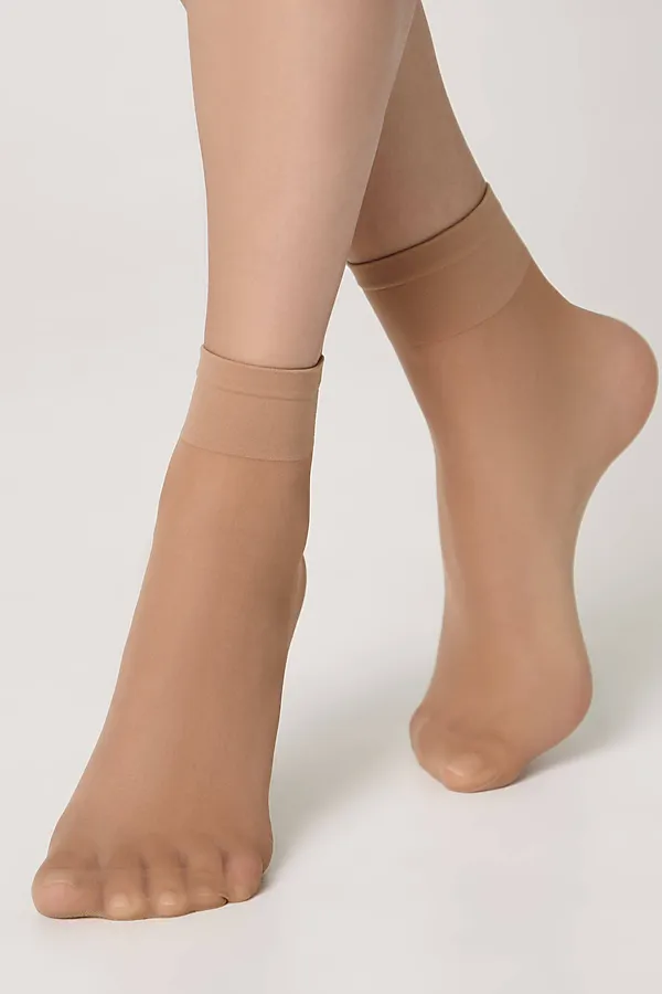 CONTE SOLO 40 (2 пары) Носки женские CONTE ELEGANT, бронза - фото 1