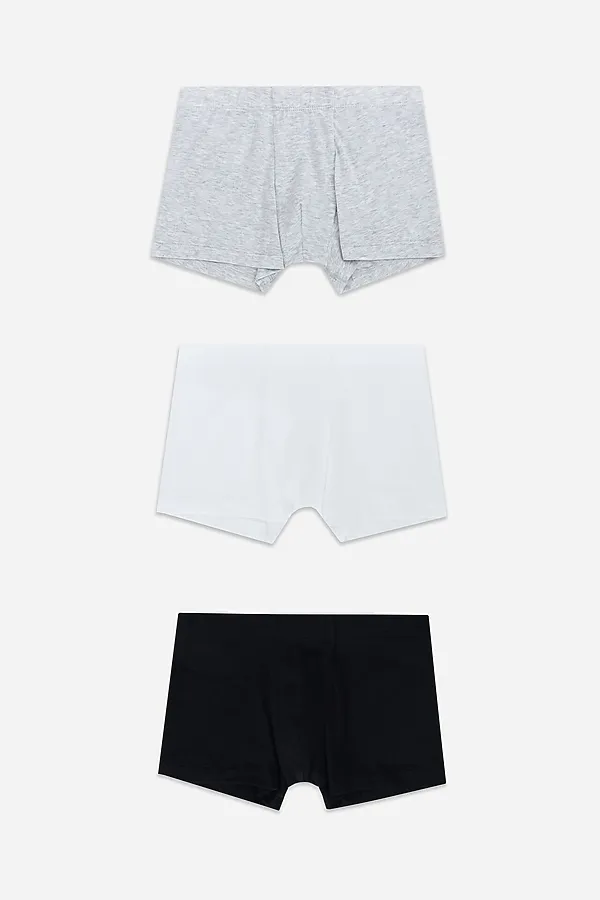 Трусы для мальчиков (3шт.) MARK FORMELLE, черный +серый меланж 4306-а +белый - фото 1