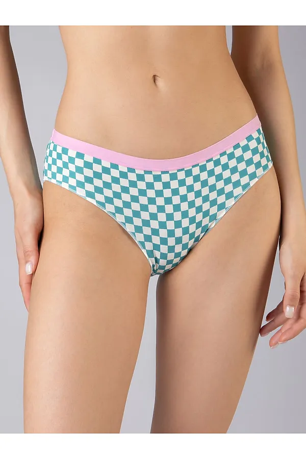 Трусы INDEFINI, бирюзовый - фото 1