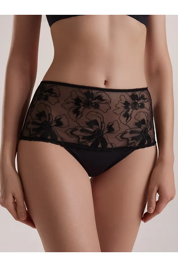 CONTE SECRET GARDEN TP2178 Трусы женские CONTE ELEGANT, черный - фото 1