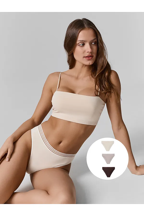 Трусы женские (3шт.) MARK FORMELLE, сливочное масло - фото 1