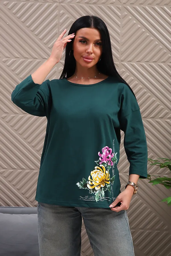 Туника 29537 НАТАЛИ, изумрудный - фото 1