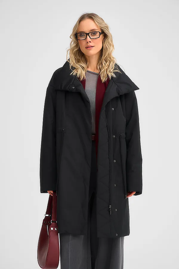 Плащ женский HOOPS, черный - фото 1