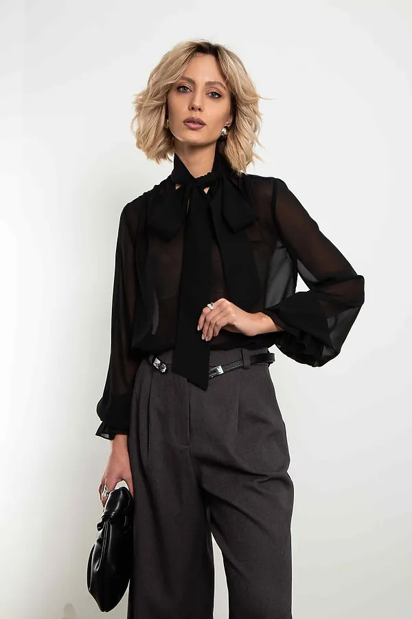 Блуза Элегия KOSMOS, черный - фото 1