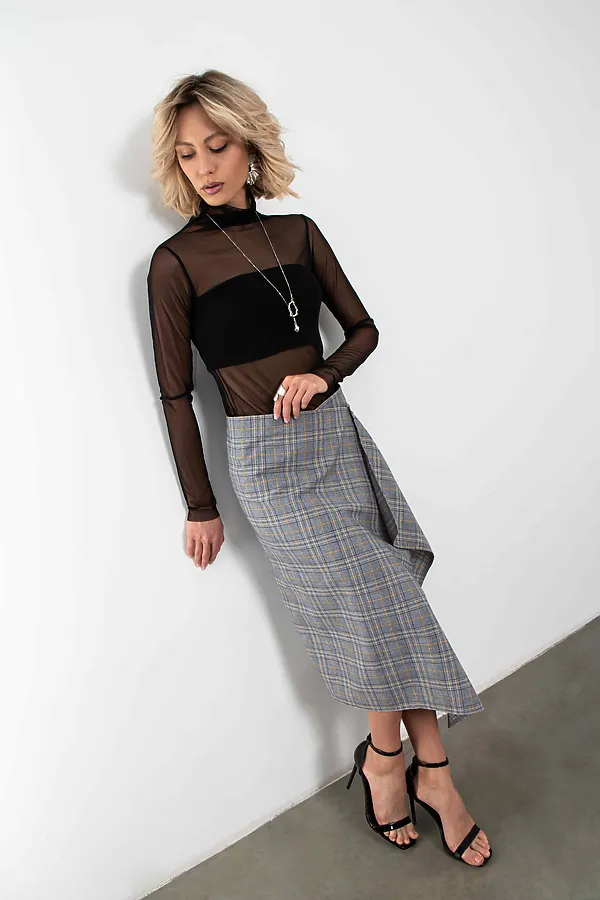 Юбка Мелодия формы KOSMOS, серый - фото 1