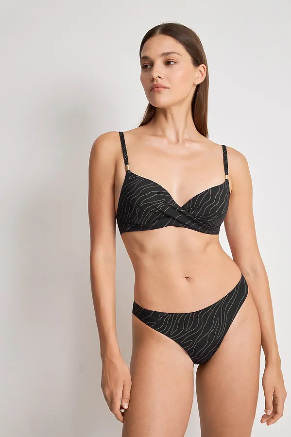 Трусы купальные INFINITY, черно-медный принт - фото 1