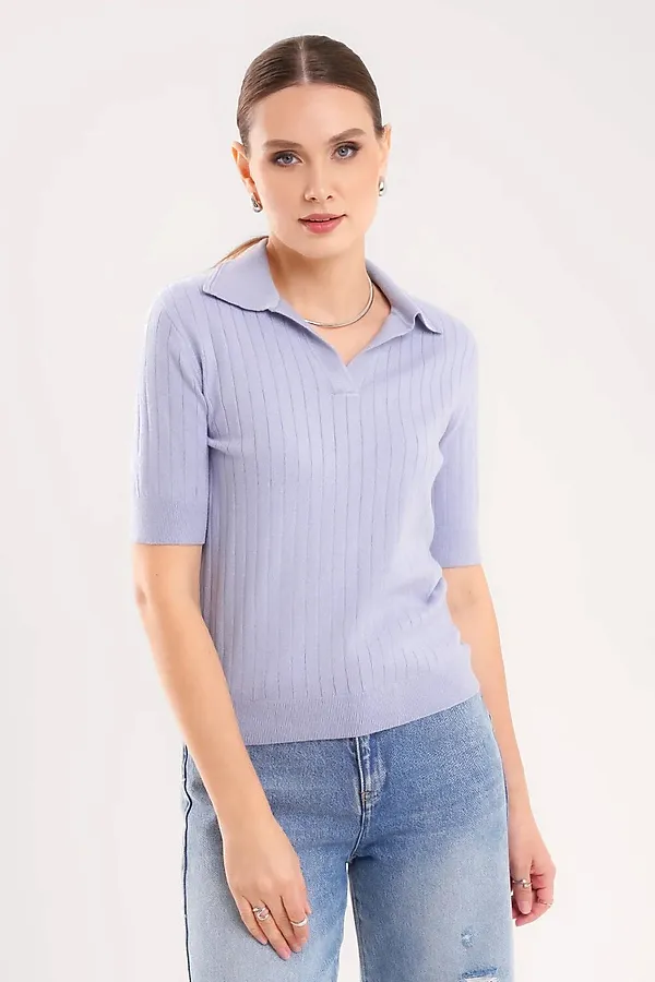 Джемпер CLEVER, т.голубой - фото 1