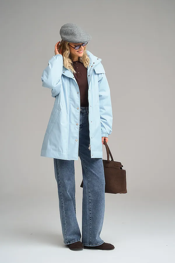 Плащ женский HOOPS, голубой - фото 1