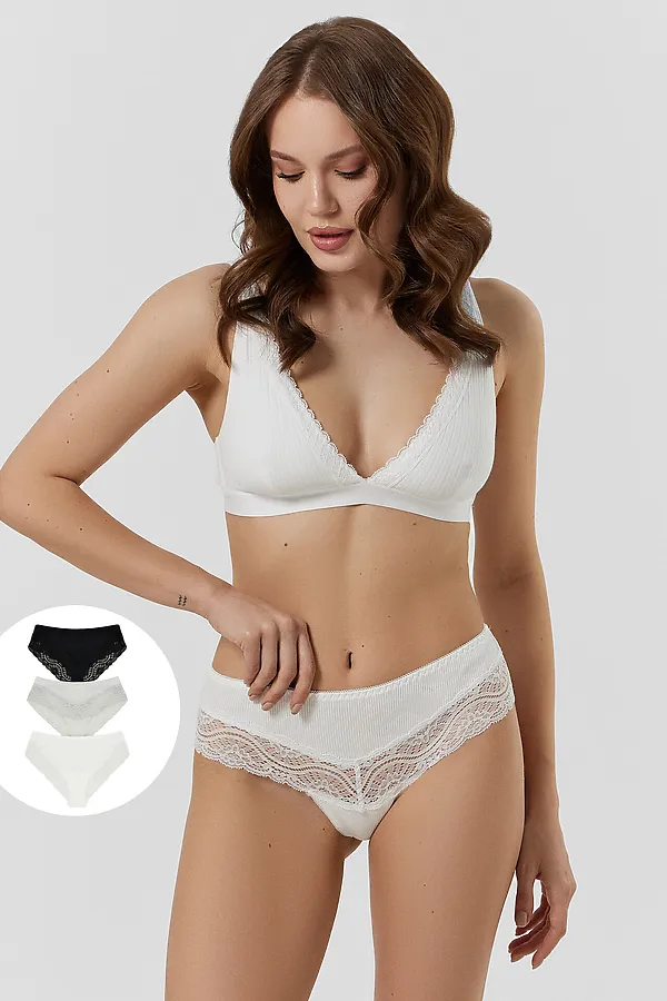 Трусы женские (3шт.) MARK FORMELLE, белый - фото 1