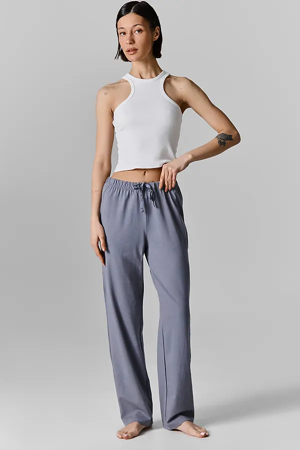 Брюки MARK FORMELLE, цветы на сизом - фото 1