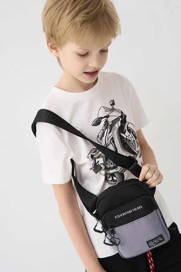 Сумка для мальчиков PLAYTODAY, черный,серый - фото 1