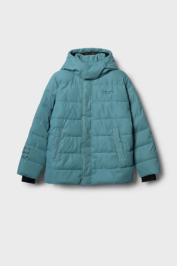 Куртка текстильная с полиуретановым покрытием для мальчиков PLAYTODAY, серый - фото 1