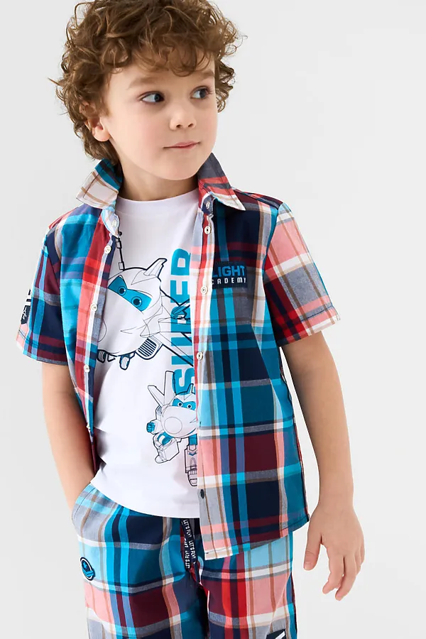 Рубашка трикотажная для мальчиков PLAYTODAY,  - фото 1
