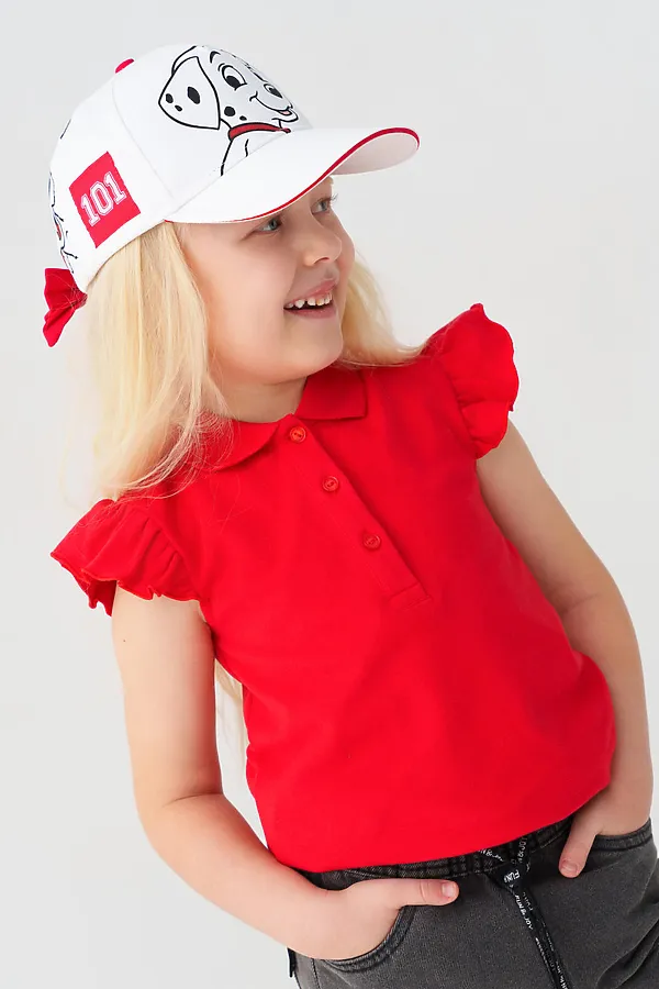 Кепка текстильная для девочек PLAYTODAY, белый - фото 1