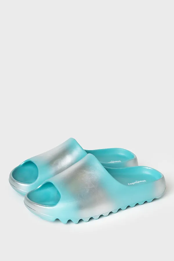 Сабо для девочек PLAYTODAY, бирюзовый,серебряный - фото 1