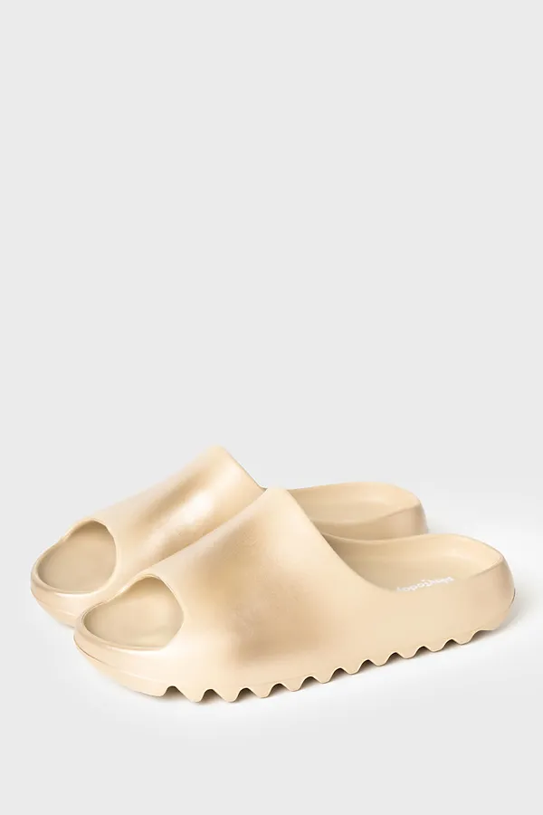 Сабо для девочек PLAYTODAY, бежевый,серебряный - фото 1