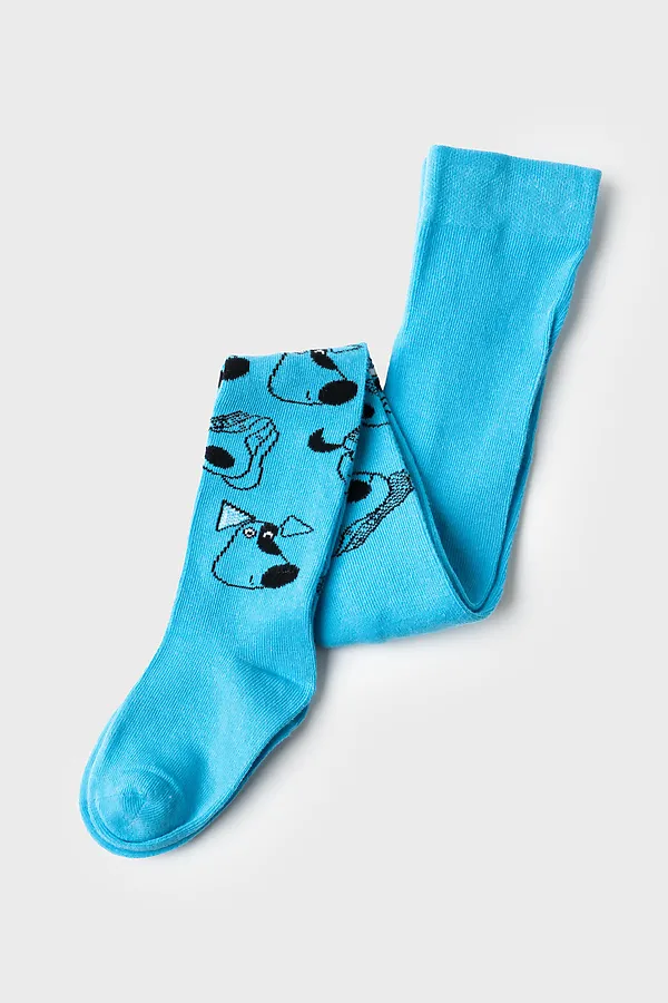 Колготки детские трикотажные для мальчиков PLAYTODAY, белый,черный,голубой - фото 1