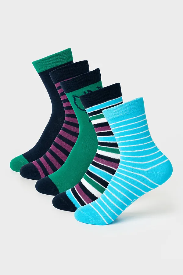 Носки трикотажные для мальчиков, 5 пар в комплекте PLAYTODAY, разноцветный - фото 1