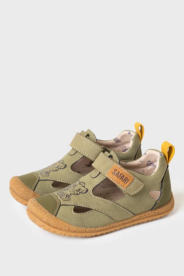 Сандалии для мальчиков PLAYTODAY, хаки - фото 1