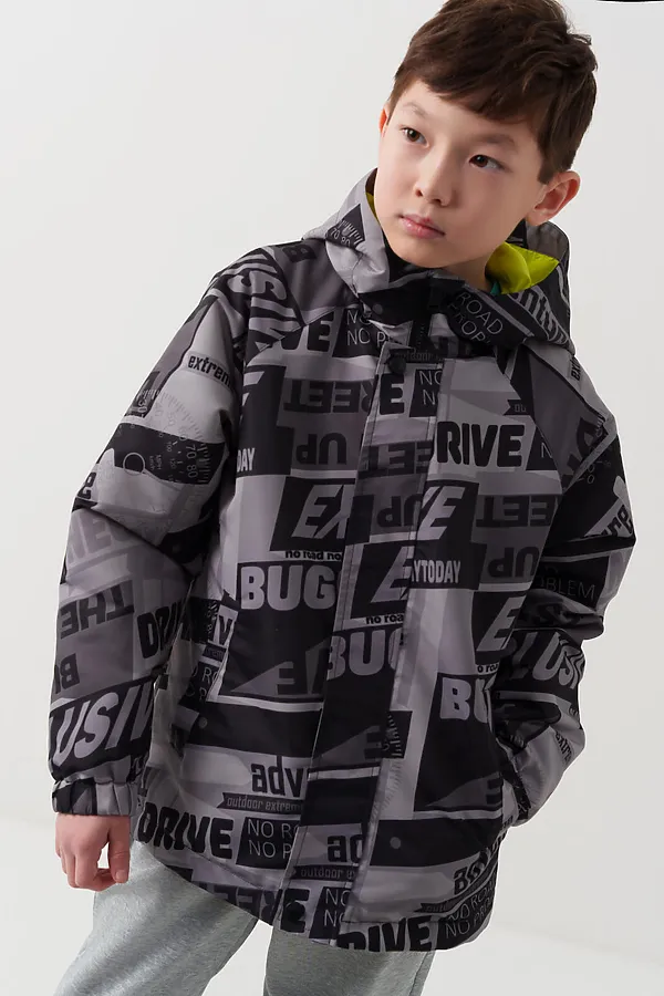 Куртка PLAYTODAY, черный,серый - фото 1
