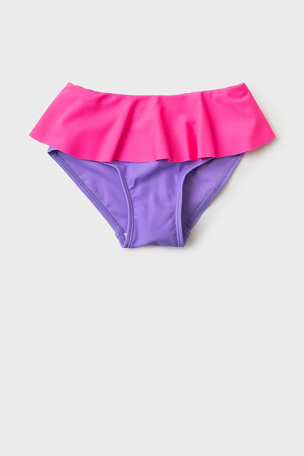 Плавки трикотажные для девочек PLAYTODAY, розовый,фиолетовый - фото 1