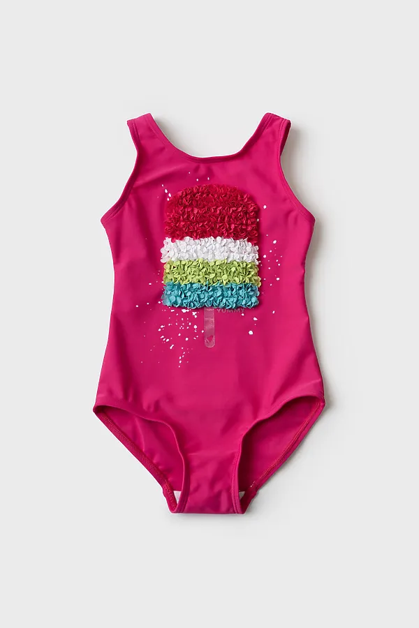 Купальник трикотажный для девочек PLAYTODAY,  - фото 1