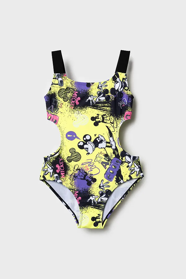 Купальник трикотажный для девочек PLAYTODAY, разноцветный - фото 1